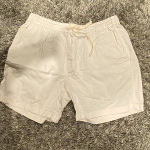 Jcrew white khakis 7 inch inseam,